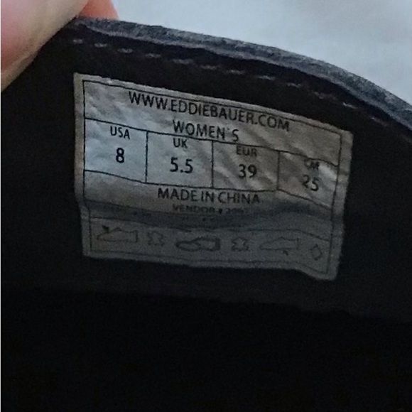 Eddie Bauer Dark Smoke Leather Mocasin - Picture 9 of 10